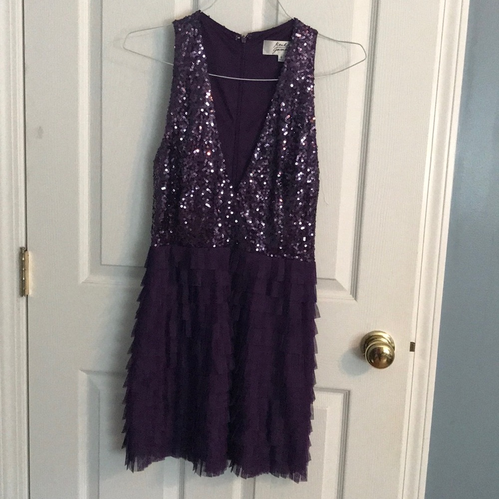 Deep Purple Mash & James by Badgley Mischka Dress